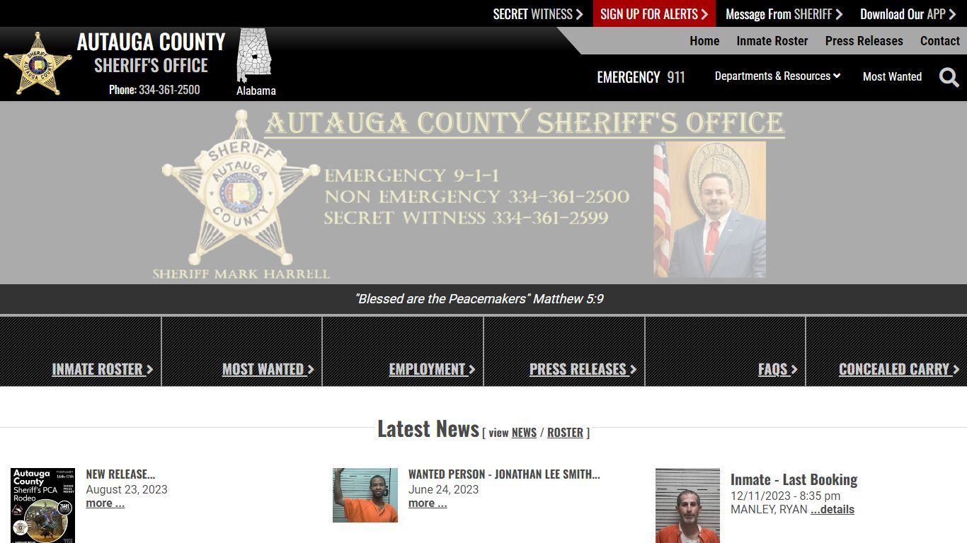Inmate Roster - Page 4 Current Inmates - Autauga County, AL Sheriff's ...